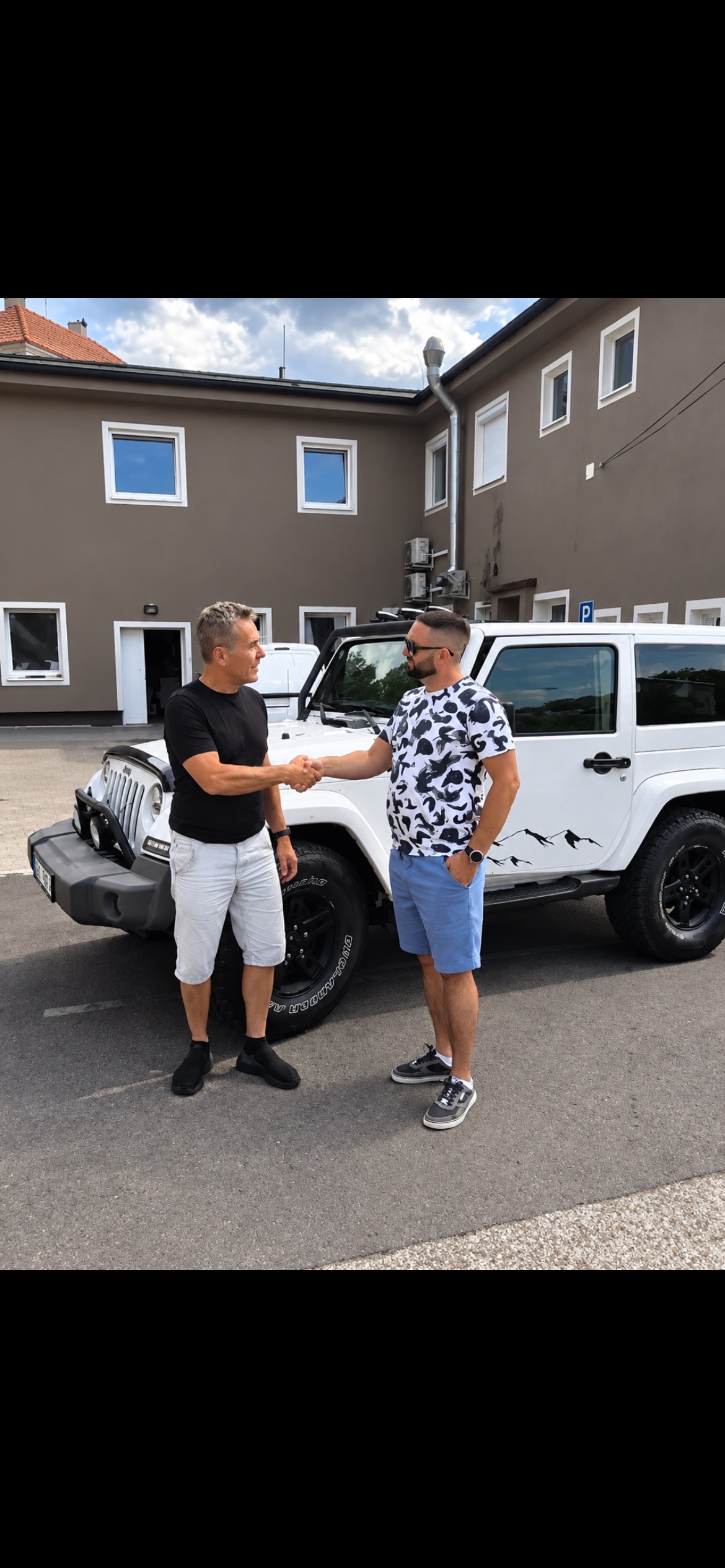 Předání vozu Jeep Wrangler Romanovi